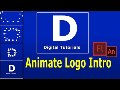 Animate Simple Logo Intro in Adobe Flash (Animate CC)| 2D Logo Animation Tutorial