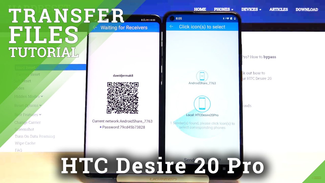 Transfer Files from Huawei Phone to HTC Desire 20 Pro - CLONEit App Tutorial