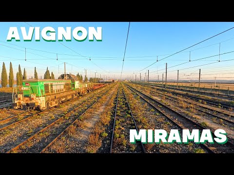 Voyage en cabine entre AVIGNON et MIRAMAS via ARLES en BB75000 Fret SNCF