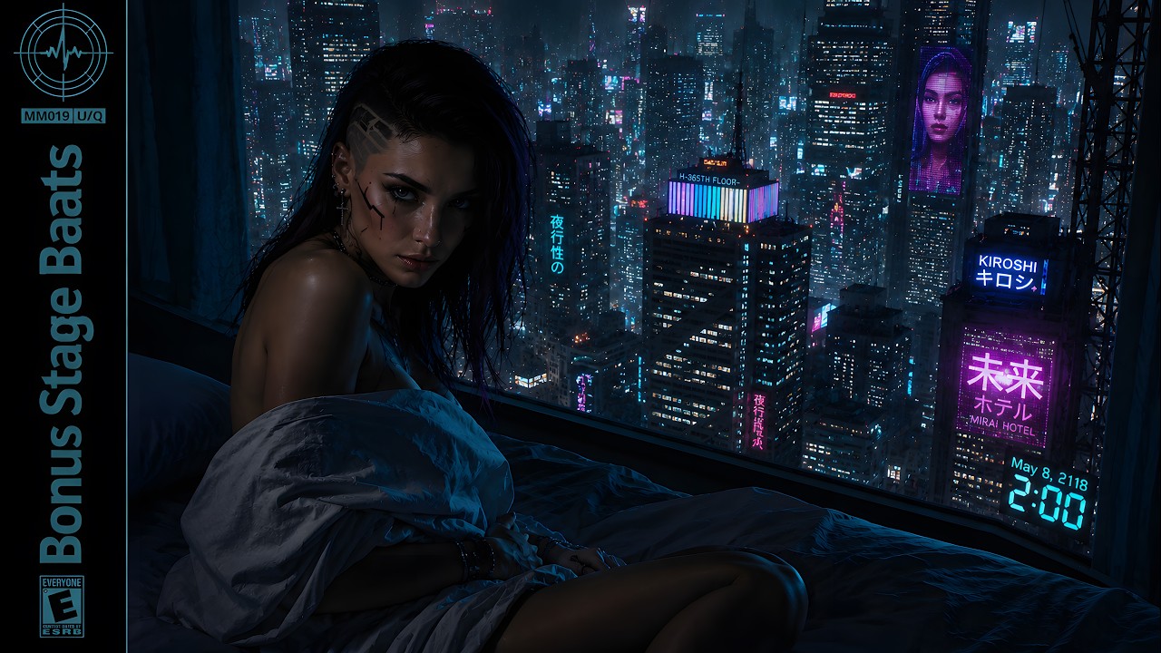 𝗥𝗢𝗢𝗙𝗧𝗢𝗣 𝗦𝗧𝗔𝗧𝗜𝗖 // 1 Hour of Dark Cyberpunk Synthwave [No Ads]