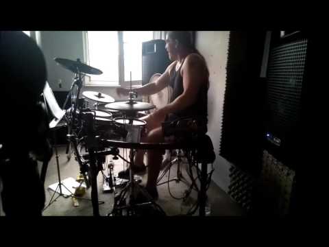 Moronic - Gianni Cutrona  riding over his E-Drumkit - awesome!