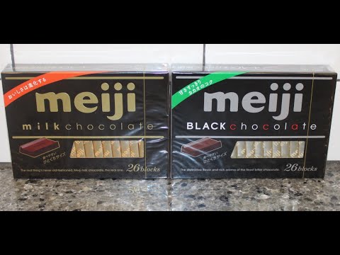 Meiji: Milk Chocolate & Black Chocolate Blocks Review