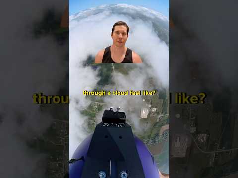 What does skydiving through a cloud feel like? ⛅️🪂