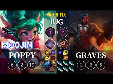 RNW Moojin Poppy vs Graves Jungle - KR Patch 11.5