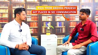 Mentaraju Pilli placement story — SEC Communication