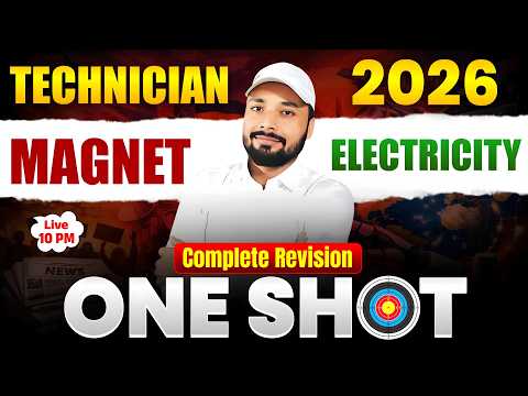 🚆Railway Technician Science 🔥|| Complete Electricity & Magnet || Group-D/Tech. PYQs |Er. S K Jha Sir