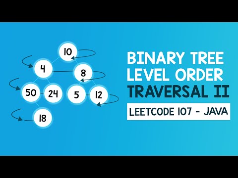Binary Tree Level Order Traversal Ii Leetcode 107 C Java Python