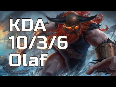 LOL Olaf Vs Nidalee  - Jungle NA Challenger V10.10