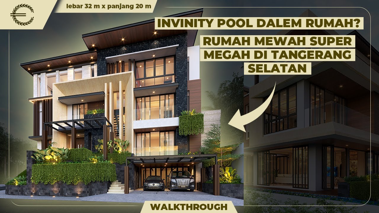 Video 3D Desain Rumah Modern 4 Lantai Bapak MCL 1283