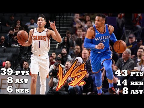 Devin Booker VS Russell Westbrook INTENSE Battle Comes Down to the WIRE! Suns vs Thunder!