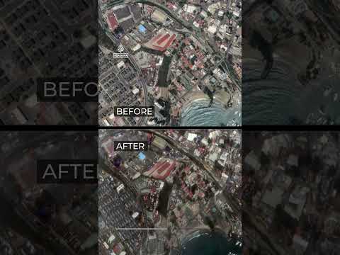 Satellite images show Venezuela’s La Guaira before and after twin earthquakes | AJ #shorts