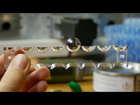 Milling and polishing of acrylic glass - Marble Machine X Conveyor Belt Marble Carrier