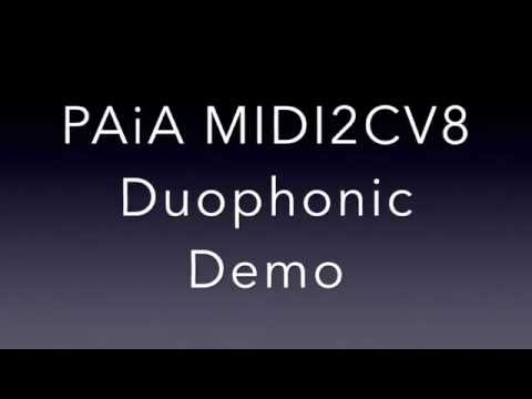 PAiA MIDI2CV8 Duo Mode Demo