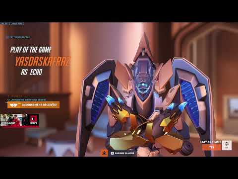 WHAT TOP 500 ECHO LOOKS LIKE - SUREFOUR INSANE ECHO + SOMBRA GAMEPLAY OVERWATCH 2 SEASON 4