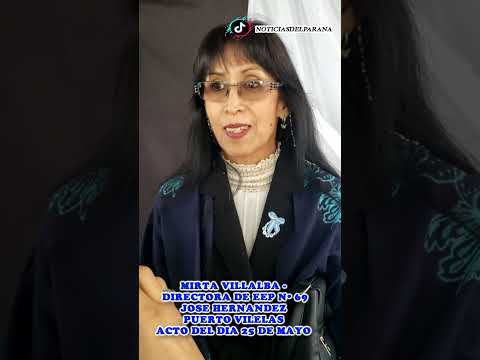 Mirta Villalba - Directora De La EEP Nº 69 José Hernández Puerto Vilelas - Acto De 25 De Mayo