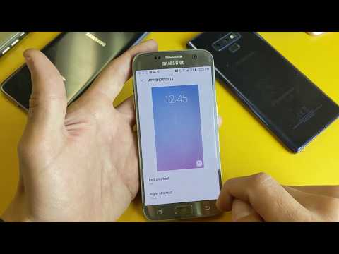 Galaxy S7:  How to Remove/Add Camera or Phone App on Lock Screen.