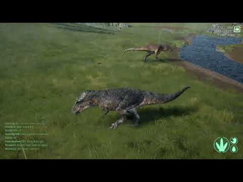 Survival Fight | Solo Rex VS Giga Duo - The Isle Legacy