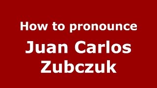 How to pronounce Juan Carlos Zubczuk