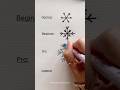 Draw Snowflakes Tutorial ❄️ #shorts #nhuandaocalligraphy #snowflakes