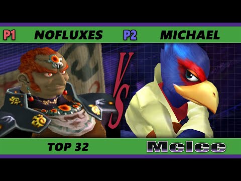 S@X 405 Online Top 32 - NoFluxes (Ganon) Vs. I'm Michael BTW (Falco) Smash Melee - SSBM
