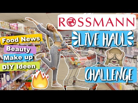 XXL ROSSMANN LIVE HAUL CHALLENGE 😍 - Ihr bestimmt & gewinnt! 🍀 BEAUTY, MAKE UP & FOOD NEWS! 😋