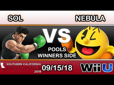 SCR 2018 - Noble | Sol (Little Mac) Vs. Gooshi | Nebula (PacMan) Pools - Smash 4