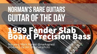 Video thumbnail for Guitar of the Day: 1959 Fender Slab Board Precision Bass | Norman's Rare Guitars by Normans Rare Guitars