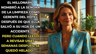 EL MILLONARIO NOMBRO A LA SEÑORA DE LA LIMPIEZA COMO GERENTE DEL HOTEL DESPUES...