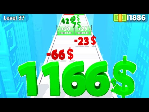 Digit Shooter 3D - Level Up, Number Run Race Video Stack Master Max Level Gameplay - All Levels Pt 2