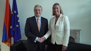 Rencontre entre Zohrab Mnatsakanyan et Federica Mogherini