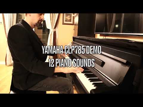Yamaha CLP785 Demo - 12 Piano Sounds - Satin Doll