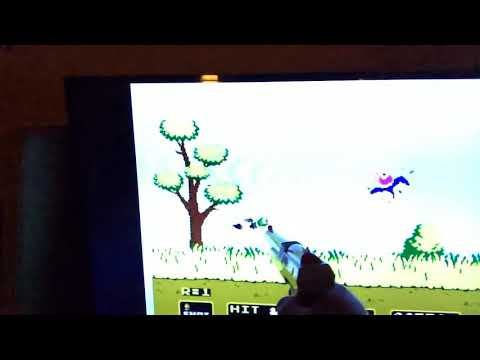 Duck Hunt working with lcd tv (SLOW MO)