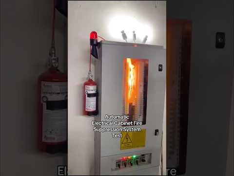 Automatic Electrical Cabinet Fire Suppression System Test #shorts