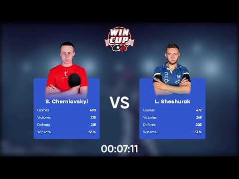 19:00 Hennadii Yurchenko 2-3 Ruslan Lazebnyi West 5 WIN CUP 11.12.2022 | TABLE TENNIS WINCUP