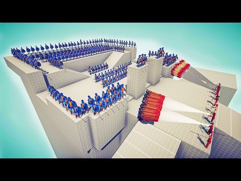 CAN 100x SPARTANS DEFEND THE CASTLE FROM GODS - Totally Accurate Battle Simulator TABS