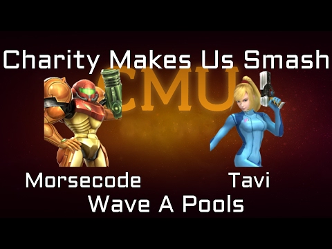 Charity Makes Us Smash Project M Wave A Pools -  Morsecode (Samus) vs. Tavi (Zero Suit Samus)