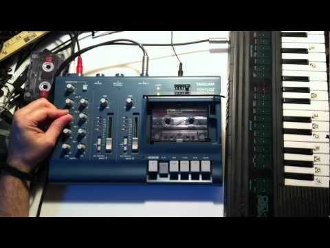 Tascam 4-track Cassette Tape Loop Drone in A/Am - using the Yamaha PSS-130