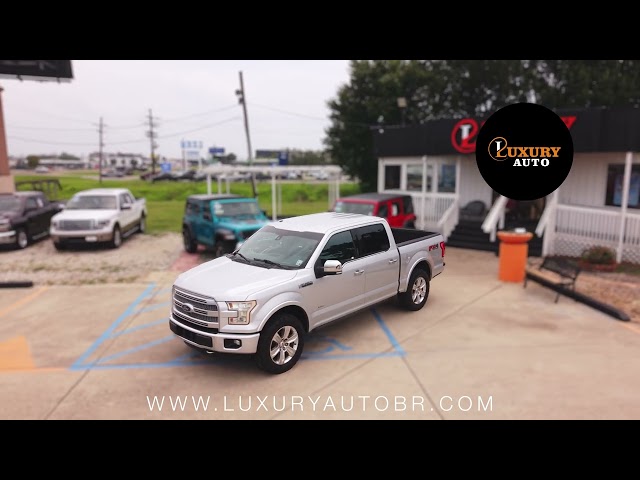 2015 FORD F150 SUPERCREW CAB PICKUP V6, ECOBOOST, TT, 3.5L PLATINUM PICKUP 4D 5 1/2 FT - Luxury Auto in Baton Rouge, LA