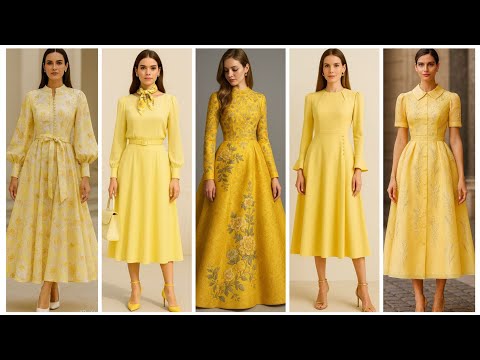The Prettiest Yellow Dresses for an Elegant Look