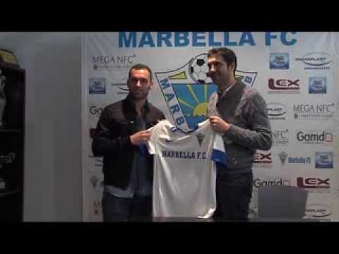 Presentación del jugador Manzi por el Marbella FC
