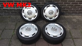 Audi Hub Caps 16 Inch Wheel Covers Project VW Golf MK2 😎
