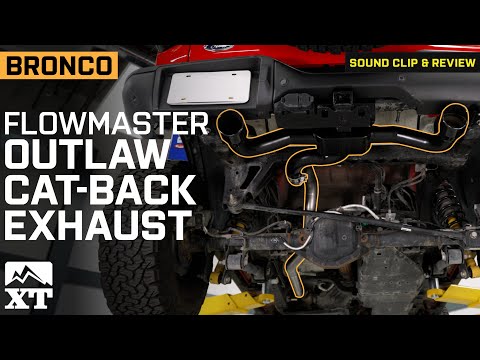 2021-2024 Bronco Flowmaster Outlaw Cat-Back Exhaust System Review & Sound Clip