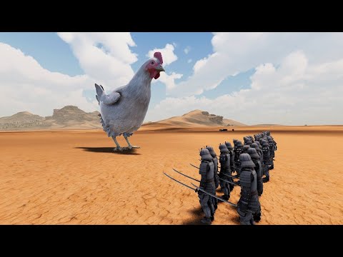 Giant Chicken Army Vs 1 Million Troll-Zombies Army Epic Battle
