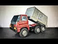 Restoration Old Toy Dump Tuck 1980s - Toy Truck very Rusty Gozan Tigre Dump Truck