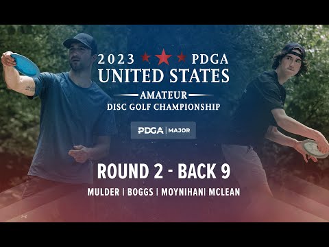 2023 PDGA U.S. Amateur Disc Golf Championships | R2B9 | Mulder, Boggs, Moynihan, McLean
