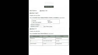 Type of Job Required With Answers | IELTS LISTENING SECTION-1