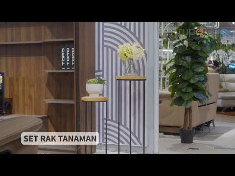 Gambar Informa Rak Tanaman 30x30x80cm Set 2 pcs - Hitam/Cokelat