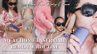 AT HOME LASER HAIR REMOVAL ROUTINE ♡ IPL LASER HAIR REMOVAL TUTORIAL 2024 | Painless + Quick & Easy