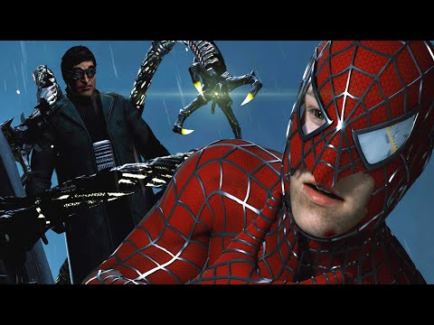 Raimi Suit Vs Doc Ock (Alfred Molina) Boss Fight - Spider-Man PC