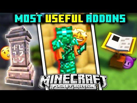 Top 5 Survival Addons For Minecraft PE (1.19+) | Survival Addons Mcpe